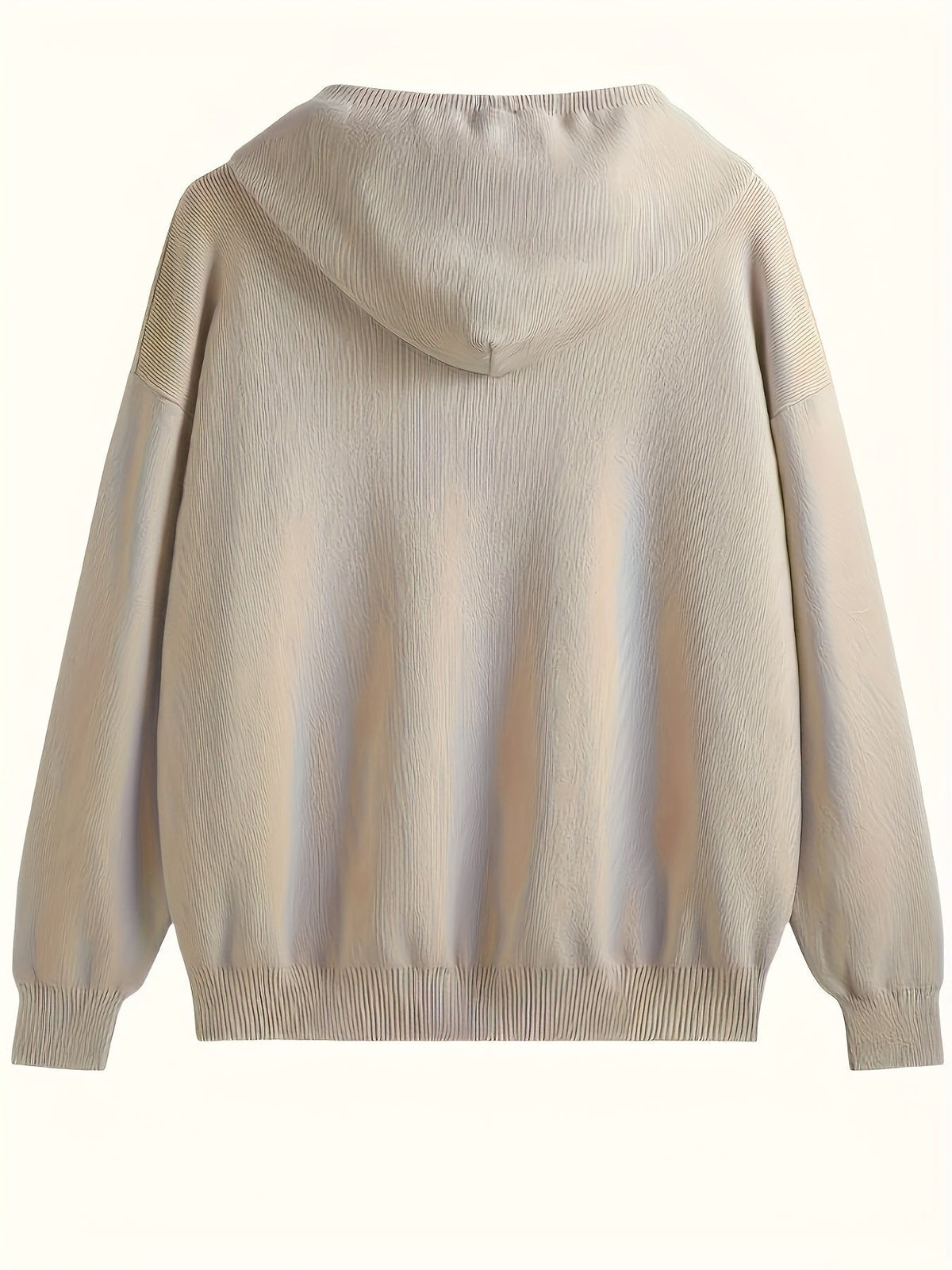 Women's Casual Long Sleeve Knit Hoodie for Fall & Winter